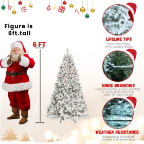 PVC, Christmas Tree, Christmas Decorations, Warm Lights (Option: 6ft)