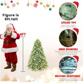 PE, PVC Christmas Tree, Green (Option: 4ft)
