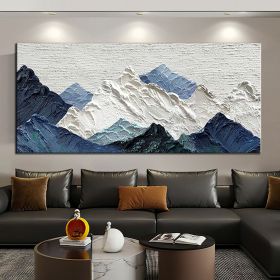 Handmade Oil Painting Thick Texture Abstract Landscape Oil Painting Gorgeous Abstract Landscape 3D Wall Art on Canvas Serene Abstract Landscape 3 (style: 01, size: 60x120cm)
