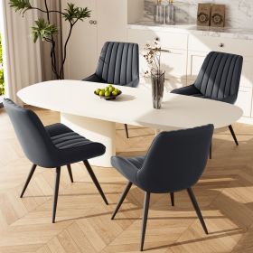 2-piece or 4-piece dining chair sets, suitable for use in dining rooms, living rooms and offices (Color: Dark grey, Quantity: 2-piece)