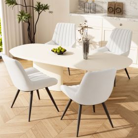 2-piece or 4-piece dining chair sets, suitable for use in dining rooms, living rooms and offices (Color: White, Quantity: 2-piece)
